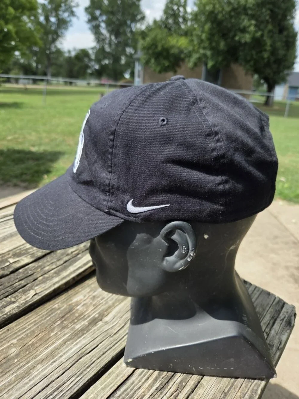 University of Houston UH Black Nike Dri Fit Cap Hat Strapback 75th Year